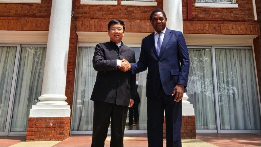 k8凯发董事长王平卫拜会赞比亚总统 希奇莱马并出席收购Kitumba铜矿股权签约仪式